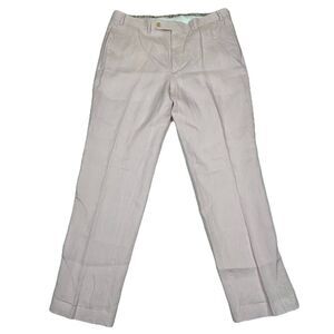 Lauren Ralph Lauren Mens 100% Linen Pants Flat Front Size 36 X 32 Light Pink